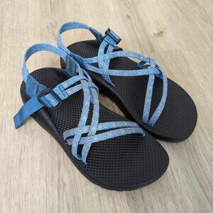 Chaco Blue ZX/1 Adjustable Dual Strap Sandals in Size 9